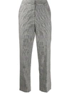 ESCADA CHECK PRINT CROPPED TROUSERS