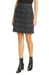 AKRIS PUNTO METALLIC TWEED A-LINE MINISKIRT,733502061717