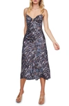Astr Coralie Midi Dress In Printed Sequins
