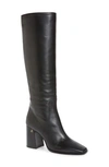 JIMMY CHOO BRIONNE LEATHER KNEE BOOT,J000127704