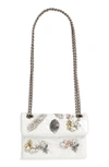 KURT GEIGER MINI KENSINGTON X EMBELLISHED CROSSBODY BAG,1675110609