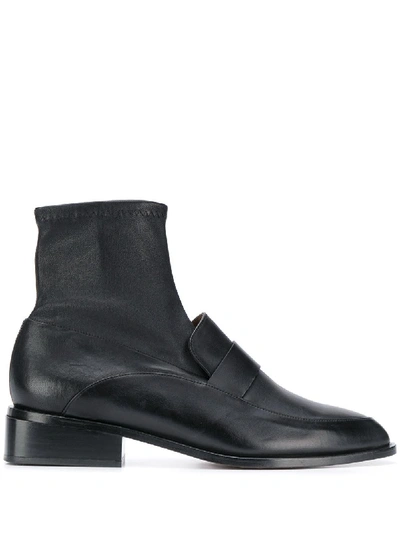 Robert Clergerie Xana Leather Boots In Black