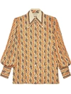 GUCCI CHAIN PRINT BLOUSE