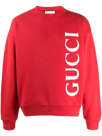 Gucci Logo Sweatshirt In Rot