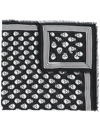 Alexander Mcqueen Skull-print Scarf In Black