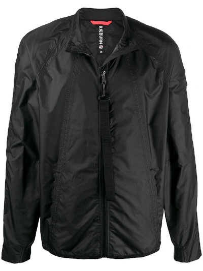 Raeburn Zipped Lightweight Jacket In Black