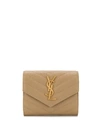 Saint Laurent Monogram Tri In Neutrals