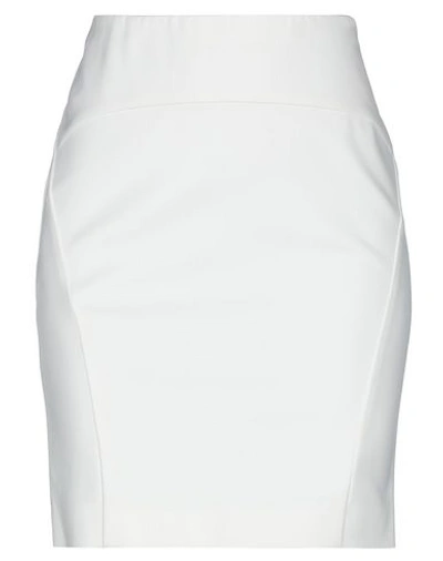 Patrizia Pepe Knee Length Skirt In White