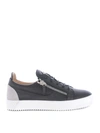 GIUSEPPE ZANOTTI FRANKIE SPOT SIDE ZIPPERS LEATHER SNEAKERS