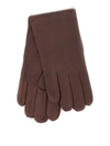 ORCIANI NAPPA WRINKLED BROWN GLOVES