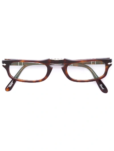 Persol 'havana' Glasses In 棕色