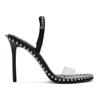 Alexander Wang Leather Sandals With Metal Details In Black