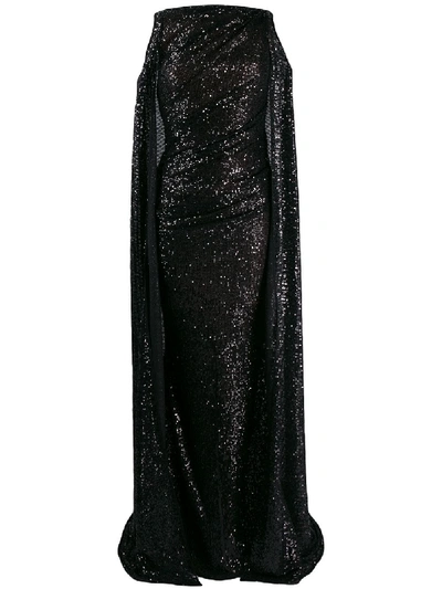 Talbot Runhof Bonos Dress In Black