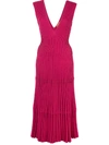 ALTUZARRA RIGGS RIBBED KNIT MIDI DRESS