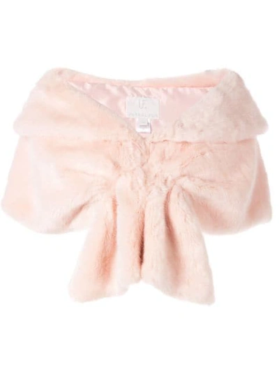 Unreal Fur Champagne Faux-fur Shawl In Pink