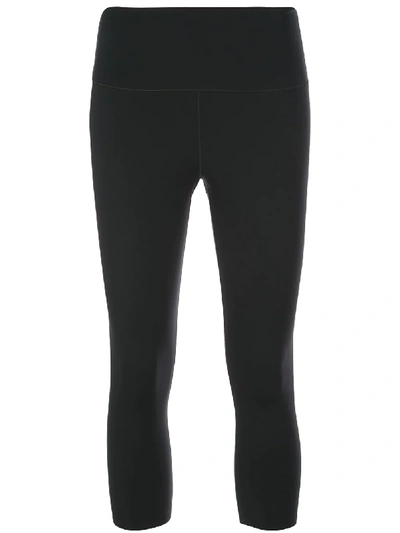 Wone 3/4 Length Fitted Leggings In Black