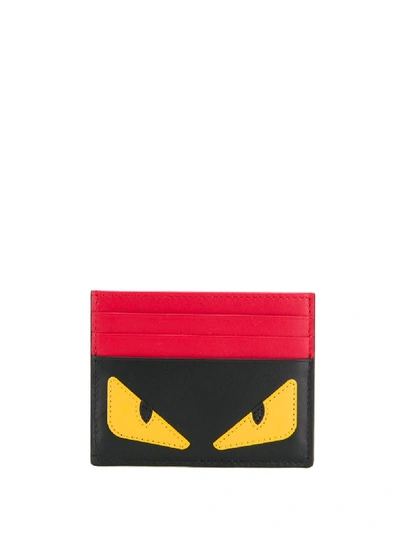 Fendi Monster Eyes Cardholder In 黑色