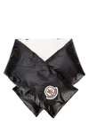 MONCLER MONCLER PADDED LOGO PATCH SCARF