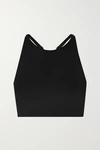 Girlfriend Collective Black Topanga Tank Sports Bra In Black