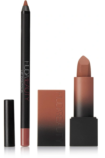 Huda Beauty Throwback Lip Kit - Board Meeting & H.b.i.c In Colourless