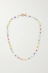 ELIOU GOLD-TONE PEARL AND BEAD NECKLACE