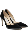 JIMMY CHOO BABETTE 85 SUEDE PUMPS,P00429947