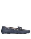 Tod's Loafers In Slate Blue
