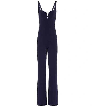 Galvan Signature Corset Jumpsuit In Midnight