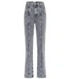 Isabel Marant Étoile Henoya High-rise Straight Jeans In Grey