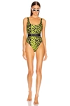 VERSACE LEOPARD ONE PIECE SWIMSUIT,VSAC-WX11