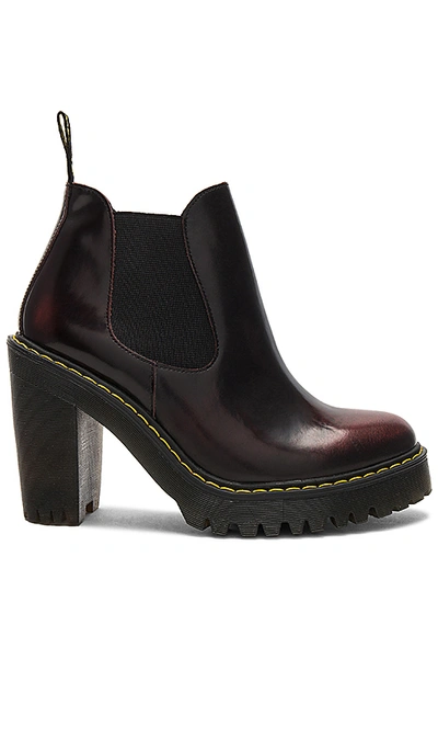 Dr. Martens' Hurston Boot In Cherry Red