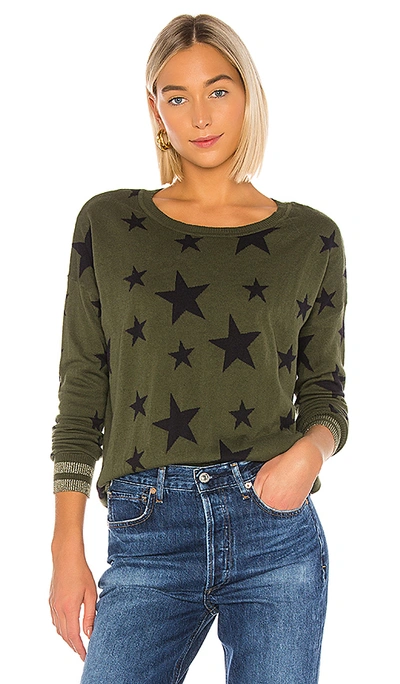 Chaser Military Stars Cashmere Blend Sweater In Safari