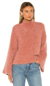 CUPCAKES AND CASHMERE DANYON MOCK NECK PULLOVER,CUPR-WK50