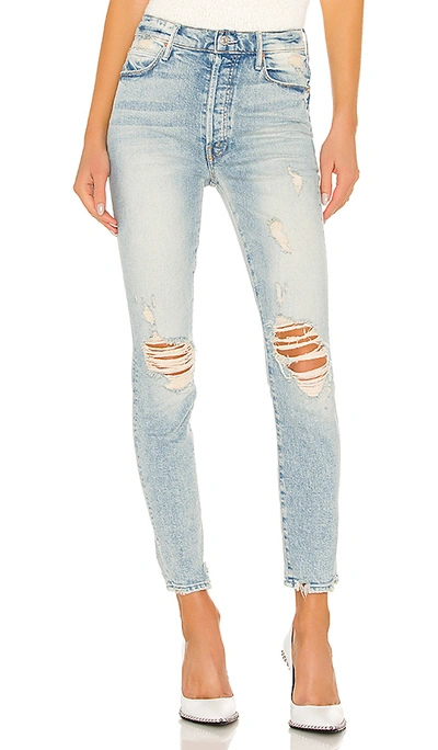 Mother Easy Does It High Rise Ankle Jeans In Say Amen In Blue