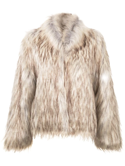 Unreal Fur Fur Delish Faux-fur Jacket In Brown