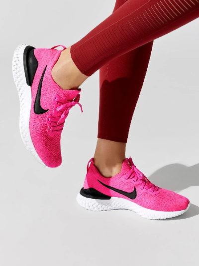 Nike Epic React Flyknit 2 Women's Running Shoe (pink Blast) - Clearance Sale In Pink Blast,white,black