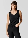 Atm Anthony Thomas Melillo Sweetheart Stretch-modal Jersey Tank In Black