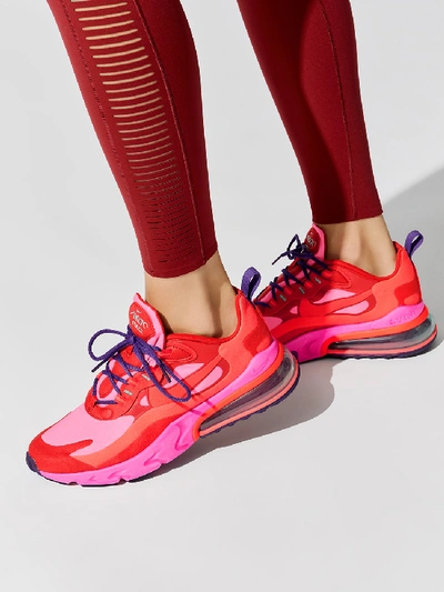 Nike Air Max 270 React In Mystic Red,brt Crimson Pink Blast Habanero Red Cour