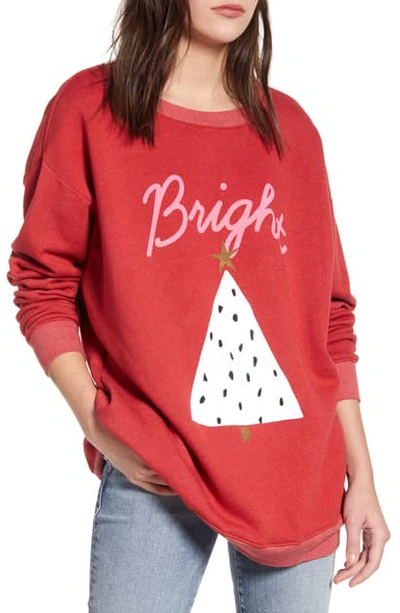 Wildfox Bright Roadtrip Sweater In Pepper