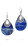 JOHN HARDY CLASSIC CHAIN SEMIPRECIOUS STONE DROP EARRINGS,EBS905851LPZ