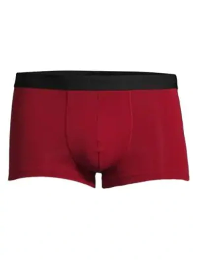 Hanro Men's Micro Touch Boxer Briefs In Currant