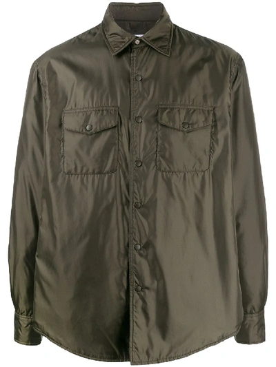 Aspesi Padded Shirt In Green