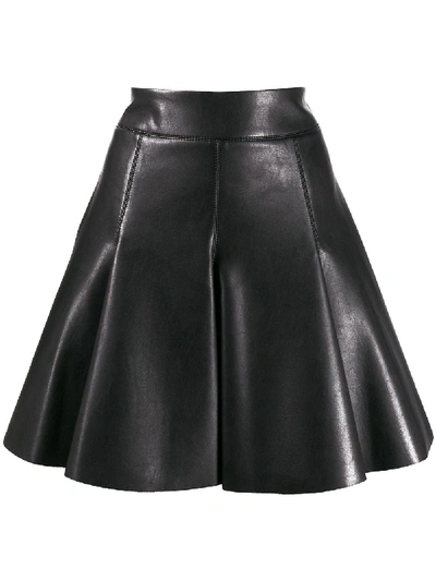 Dorothee Schumacher Second Skin A-line Vegan Leather Skirt In Black