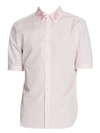 ALEXANDER MCQUEEN Floral Embroidered Collar Short-Sleeve Sport Shirt