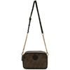 FENDI FENDI BROWN AND BLACK FOREVER FENDI CAMERA CASE BAG