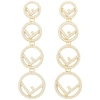 FENDI GOLD 'F IS FENDI' EARRINGS