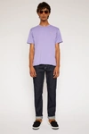 Acne Studios Nash Face Lavender Purple In Classic Fit T-shirt
