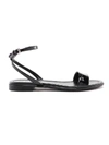 PRADA PATENT FLAT SANDAL,11161139