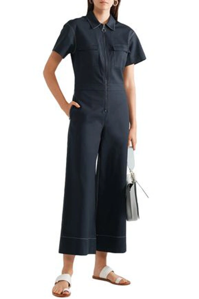 Elizabeth And James Morrison Cotton-blend Jumpsuit In Navy