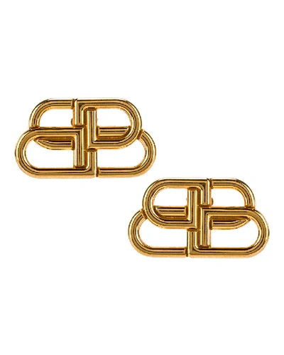 Balenciaga “bb Xs”logo耳钉 In Gold